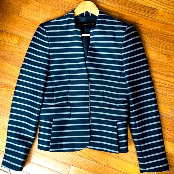 Zara Striped Blazer - Picture 9 of 12